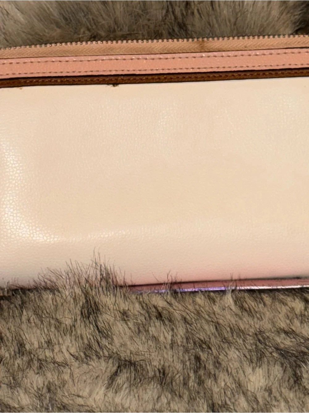 kate spade Pink and Cream Zip Around Wallet